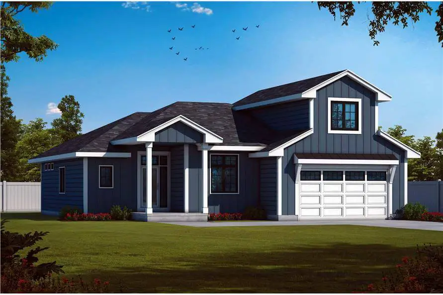 Double Story 2 Bedroom Barn Style Home With Bonus Room Floor Plans   120 2768 Front.webp