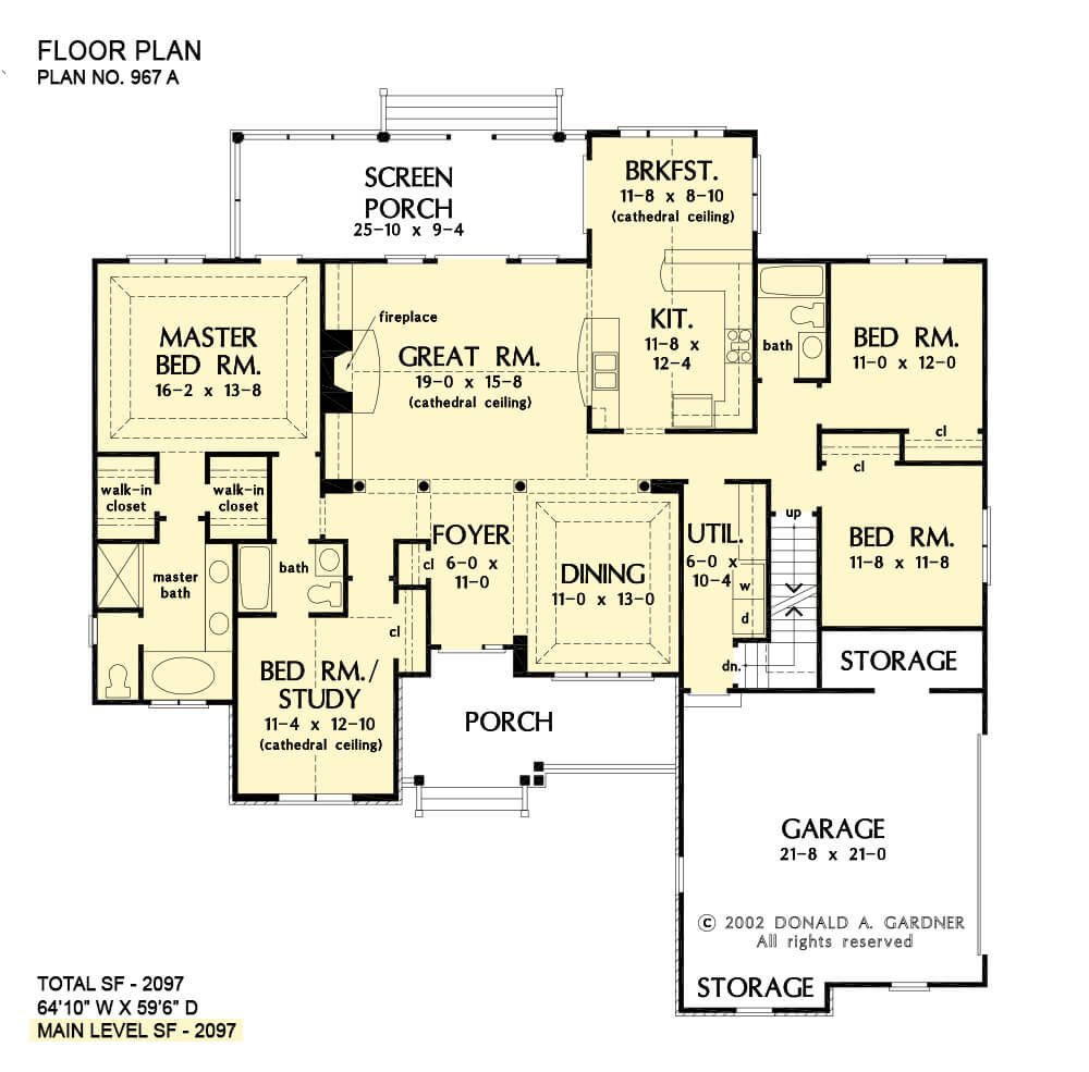 Single-Story, 4-Bedroom The Satchwell: Thoughtful Craftsman Design ...